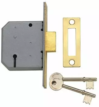 Yale PM322 Dreizuhlen-Einsteckschloss 64mm, poliertes Metall (P-M322-CH-65)