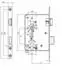 Sotech BKS Einsteckschloss PZ Klasse 4, Dornmaß 55mm, Stulp 24mm, DIN rechts