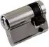 BKS Halbzylinder 8900 10/35mm, messing matt vernickelt (B 8900 0103)