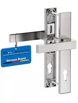 MS Beschl&auml;ge Schmalrahmengarnitur Edelstahl-Optik PZ 92mm, 248x37mm (11-01-99-112-HAN)