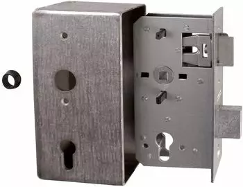 Alberts Schlosskasten mit verzinktem Schloss, Stahl, Dornma&szlig; 55mm (413460)
