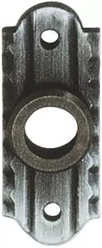 Sch&ouml;sswender Dr&uuml;ckerrosette 28x70mm, Ansatz 18mm, schwarz passiviert (2.900.020)
