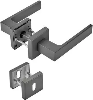 Sotech CUBE Dr&uuml;ckergarnitur anthrazit, Aluminium, 120x22mm