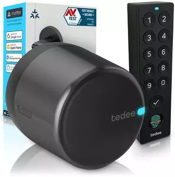 tedee GO 2 Aluminium mit Keypad PRO schwarz (SET GO 2 PRO SW)