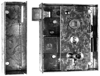 Bever & Klophaus Rheinisches Kastenschloss Nr. 7 BB, Dornma&szlig; 60, Entfernung 55, links einw&auml;rts (7LE)
