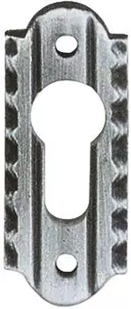 Sch&ouml;sswender Zylinderrosette PZ oval 28x70mm schwarz passiviert (2.900.021)