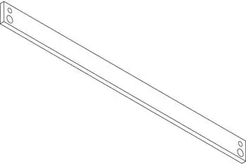 GEZE Montageplatte Gleitschiene Standard TS 3000/5000, Stahl verzinkt (001512)