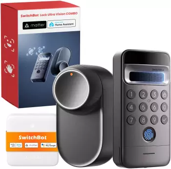 SwitchBot WiFi Smart Lock Ultra mit Keypad Vision Pro