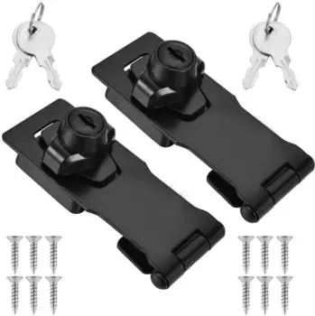 LuxusKollektion Sicherheits&uuml;berfalle abschlie&szlig;bar 119mm, schwarz (2 St&uuml;ck)