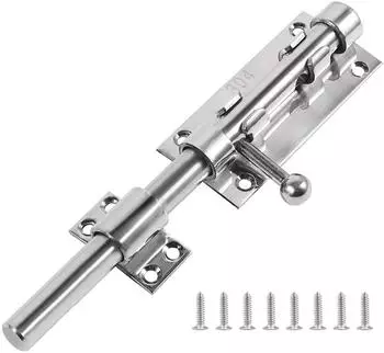 LuxusKollektion Schieberiegel Edelstahl abschlie&szlig;bar 20,3cm