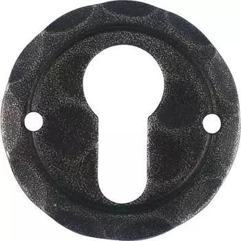 Halc&ouml; Zylinderrosette Sill PZ, &oslash;50mm, verzinkt schwarz passiviert