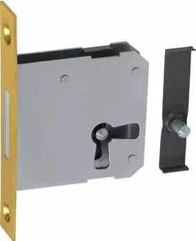 Magni Möbel-Riegelkastenschloss 0663 45mm, Stulp Messing (0663 45001)