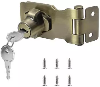 LuxusKollektion Vorh&auml;ngeschloss bronzefarben, rostfreier Stahl, 100mm