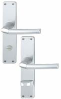 Hoppe - Langschildgarnitur Birmingham 1117/202sp Aluminium F1 Sk/ol 78 Mm Din Links /