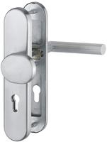 HOPPE Sicherheits-Wechselgarnitur AMSTERDAM DIN, Edelstahl - 42 - 47 mm , Nein ,