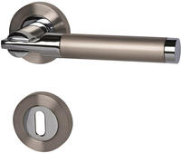 Alpertec - Bb-rosettengarnitur Solid 6 Edelstahl Silber Rund Beschl&auml;ge