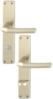 Hoppe - Langschildgarnitur Birmingham 1117/202sp Aluminium F2 Sk/ol 78 Mm Din Links /