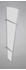 Gutta Vordach-Seitenteil L Edelstahl (32-62x167 cm) weiß satiniert