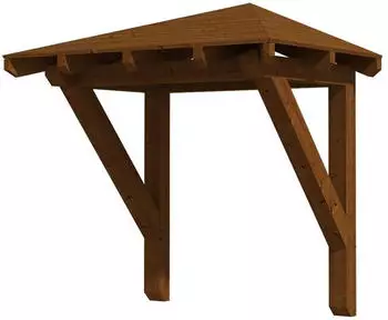 Skan Holz Vordach Wesel Typ 1 (206414)