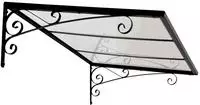 Canopia By Palram - Palram - Canopia Vordach Venus 1350 Anthrazit 88x136x36 Cm