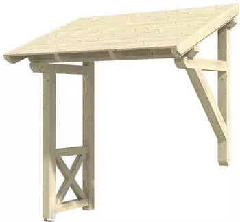 Skan Holz Pultvordach Paderborn 3 (242x156x293 cm) natur