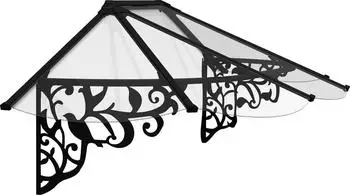 Palram Canopia Vordach Lily XL 2130 schwarz (216x70x88 cm)