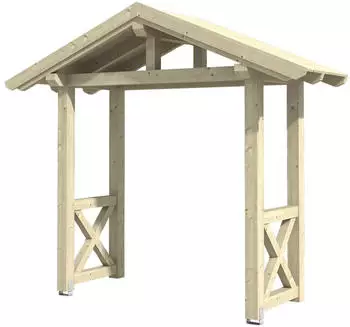 Skan Holz Vordach Stralsund 4 (289x116x279 cm) natur