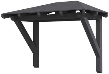 Skan Holz Vordach Wismar 1 (258x126x264 cm) grau
