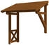 Skan Holz Pultvordach Paderborn 3 (242x156x293 cm) nussbaumfarben