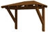Skan Holz Vordach Wismar 1 (258x126x264 cm) nussbaumfarben