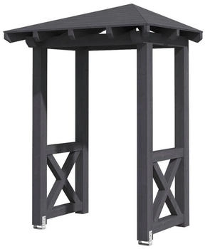 Skan Holz Vordach Wesel 4 (188x126x264 cm) grau