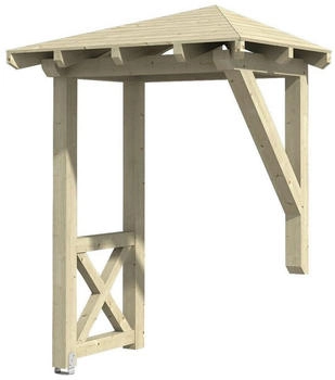 Skan Holz Vordach Wesel 3 (188x126x264 cm) natur