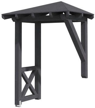 Skan Holz Vordach Wesel 3 (188x126x264 cm) grau