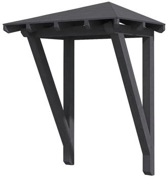 Skan Holz Vordach Wesel 2 (188x126x264 cm) grau