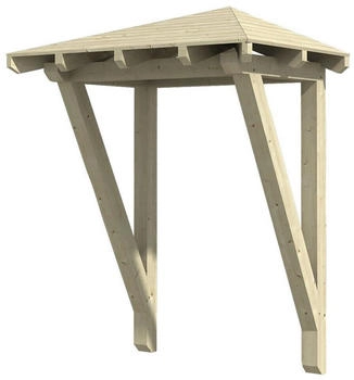 Skan Holz Vordach Wesel 2 (188x126x264 cm) natur