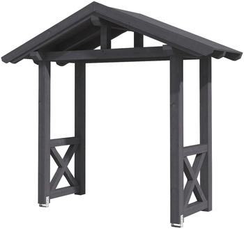 Skan Holz Vordach Stralsund 4 (289x116x279 cm) grau