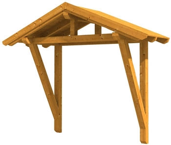 Skan Holz Vordach Stralsund 2 (289x116x279 cm) eichefarben