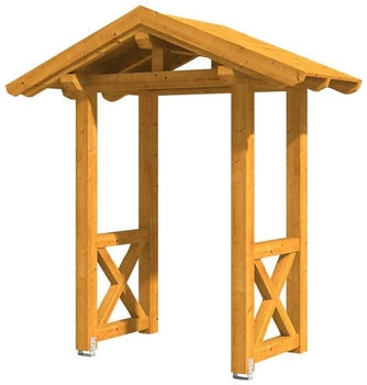 Skan Holz Vordach Siegen 4 (247x116x267 cm) eichefarben