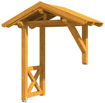 Skan Holz Vordach Siegen 3 (247x116x267 cm) eichefarben