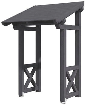 Skan Holz Pultvordach Potsdam 4 (176x156x293 cm) grau