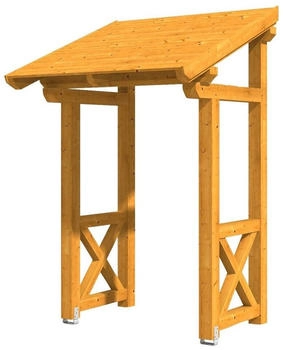 Skan Holz Pultvordach Potsdam 4 (176x156x293 cm) eichefarben
