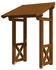 Skan Holz Pultvordach Potsdam 4 (176x156x293 cm) nussbaumfarben