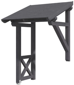 Skan Holz Pultvordach Potsdam 3 (176x156x293 cm) grau
