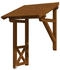 Skan Holz Pultvordach Potsdam 3 (176x156x293 cm) nussbaumfarben