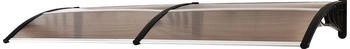 Outsunny Pultvordach Vordach f&uuml;r Haust&uuml;r 75x195x23 cm Braun