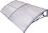 Baumarktplus Haustürvordach 200 x 97 cm Hohlkammerplatte Aluabschlussleiste grau