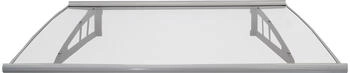 Baumarktplus Vordach 145 x 100 cm Aluminium T&uuml;rdach T&uuml;rvordach Haust&uuml;rvordach Pultvordach &Uuml;berdachung