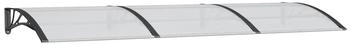vidaXL T&uuml;rvordach Schwarz Polycarbonat (153569)