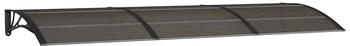 vidaXL T&uuml;rvordach Schwarz 300x100 cm Polycarbonat (153575)