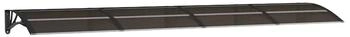 vidaXL Türvordach Schwarz Polycarbonat (153593)
